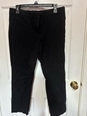 Ann Taylor Black Straight-Leg Dress Pants